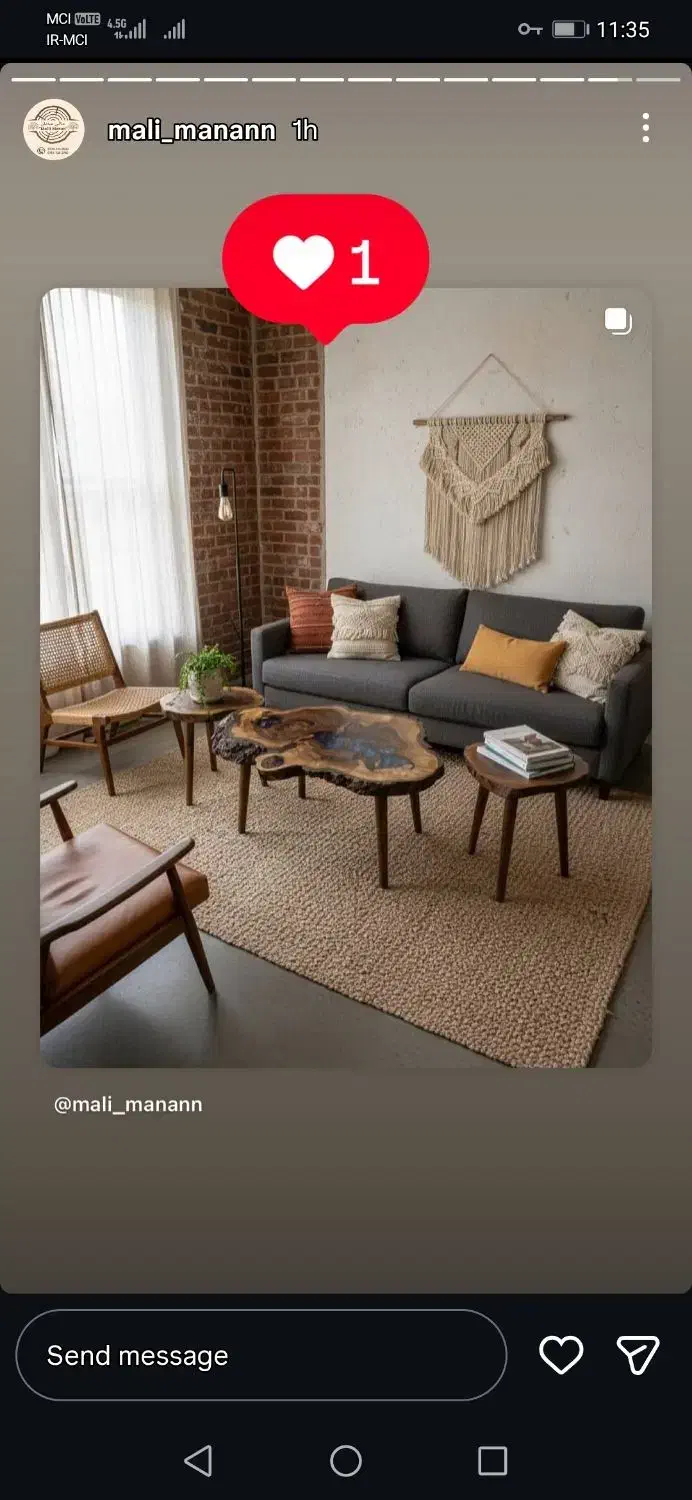 ست عسلی و آینه چوب های گردو و کلاسیک|مبلمان خانگی و میز عسلی|سنندج, |دیوار