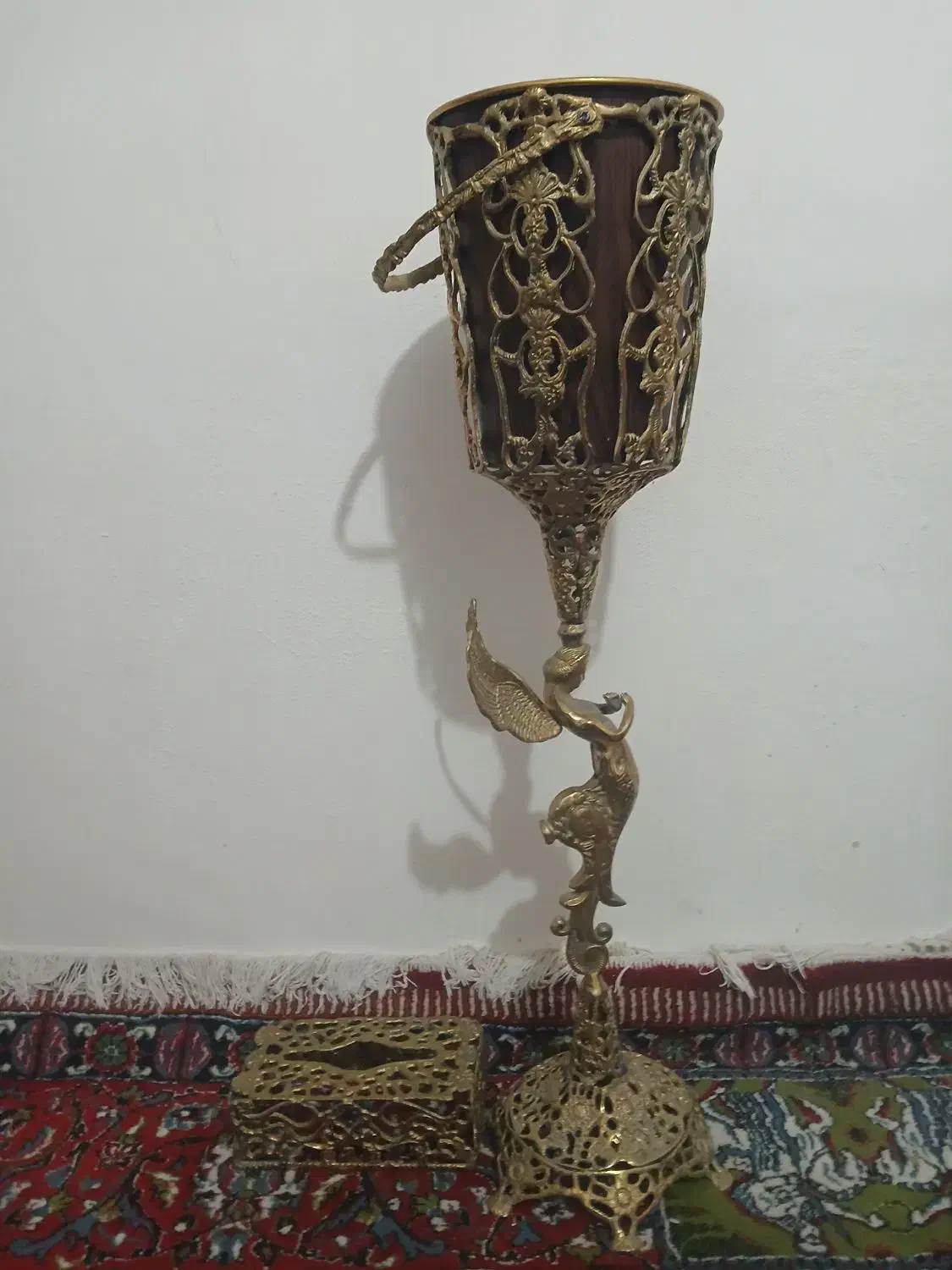 سطل زباله و جادستمالی برنز|صنایع دستی و سایر لوازم تزئینی|میاندوآب, |دیوار