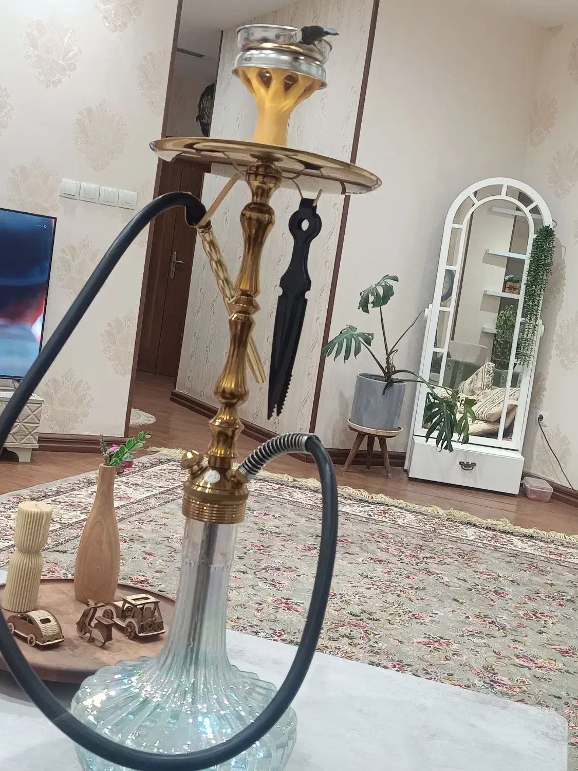 قلیان برنجی فانتزی مستر پوک|کلکسیون و سرگرمی|یزد, |دیوار