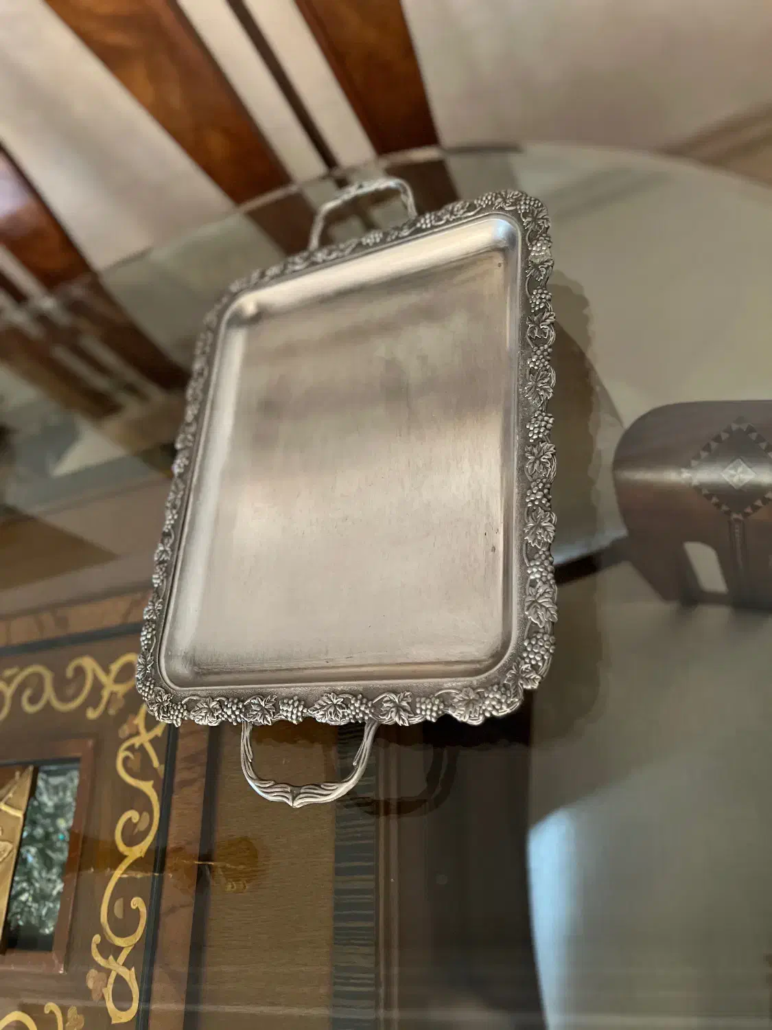 دیوار کوب سینی شکلات خوری استیل چراغ نفتی|ظروف سرو و پذیرایی|تهران, اقدسیه|دیوار