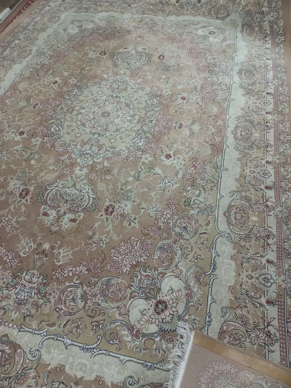 ۲تخته۹متری طرح۷۰۰شانه ضخیم سالم نخ زمرد مشهد|فرش|تهران, سجاد|دیوار