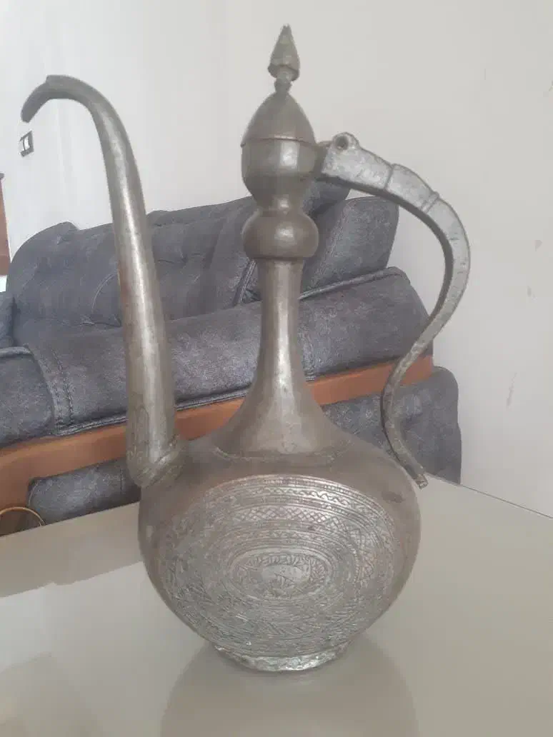 افتابه لگن قدیمی|کلکسیون اشیاء عتیقه|احمدآبادمستوفی, |دیوار