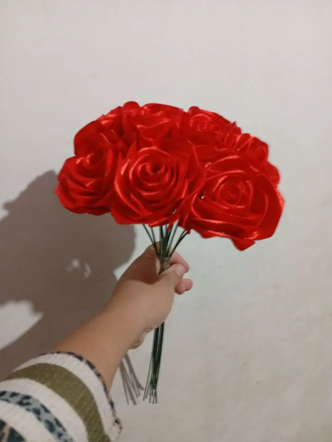 دسته گل روبانی|گل مصنوعی|خوی, |دیوار