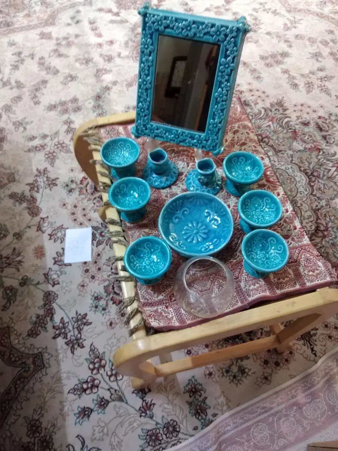 سفره هفت سین سالم وکامل|صنایع دستی و سایر لوازم تزئینی|شیراز, صاحب الزمان|دیوار