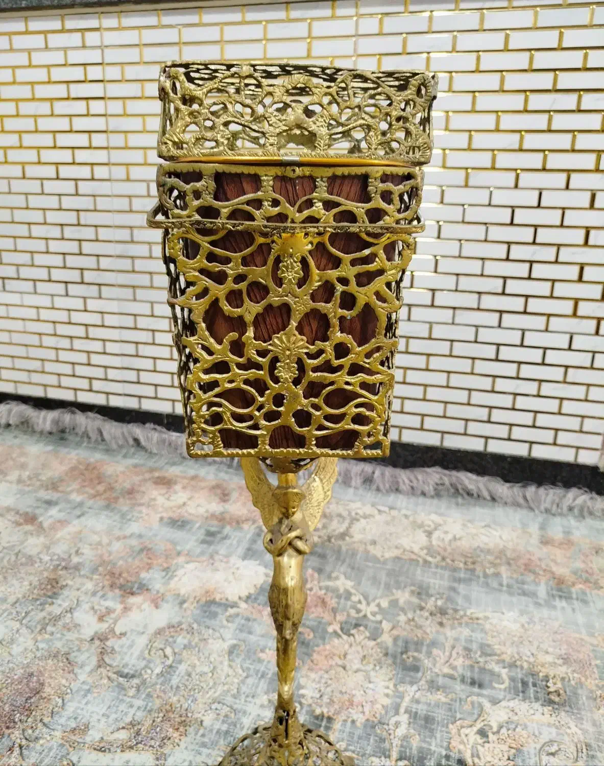 جادستمال کاغذی وسطل اشغال برنز|صنایع دستی و سایر لوازم تزئینی|کوهدشت, |دیوار