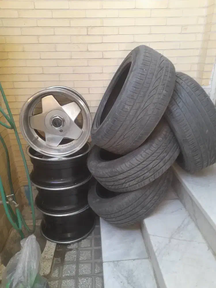 چهارعدد رینگ ولاستیک سالم|قطعات یدکی و لوازم جانبی|حمیدیا, |دیوار