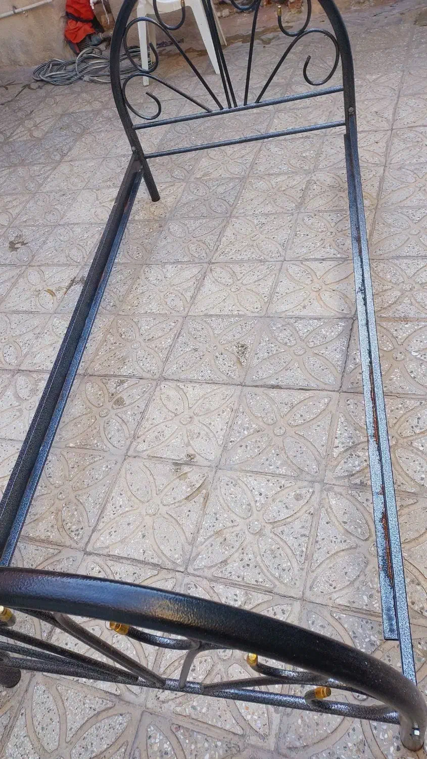 تخت تک نفره فلزی|تخت و سرویس خواب|کوهدشت, |دیوار