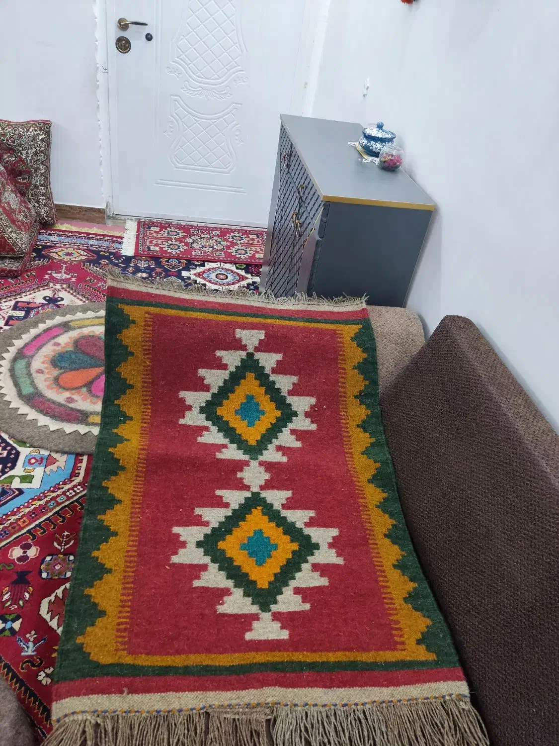 گلیم های دستبافت تکی فقط ۵۰۰|گلیم، جاجیم، گبه|یاسوج, |دیوار