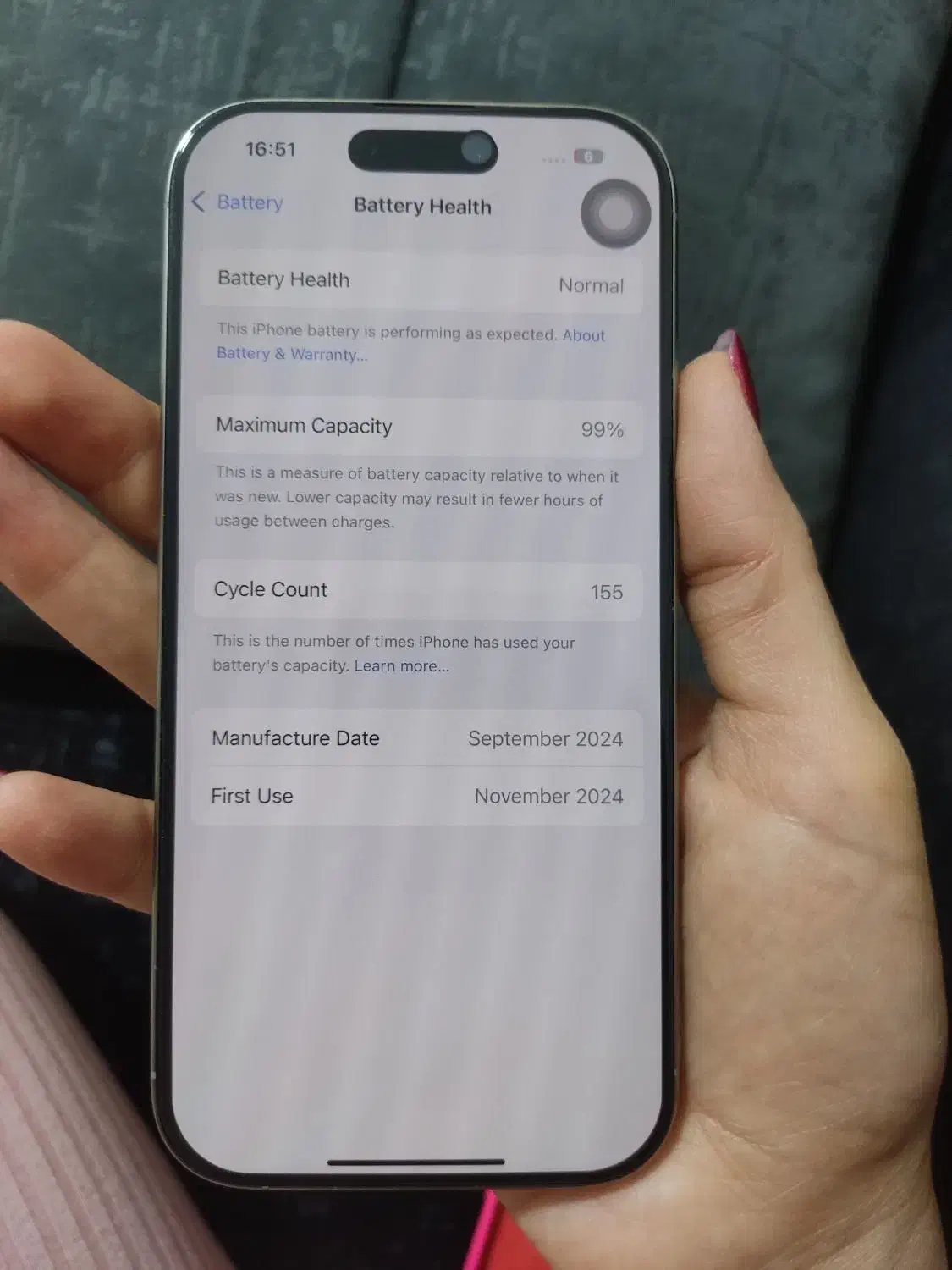 اپل iPhone 16 Pro zaa256قیمت توافقی|موبایل|تهران, سلسبیل جنوبی|دیوار
