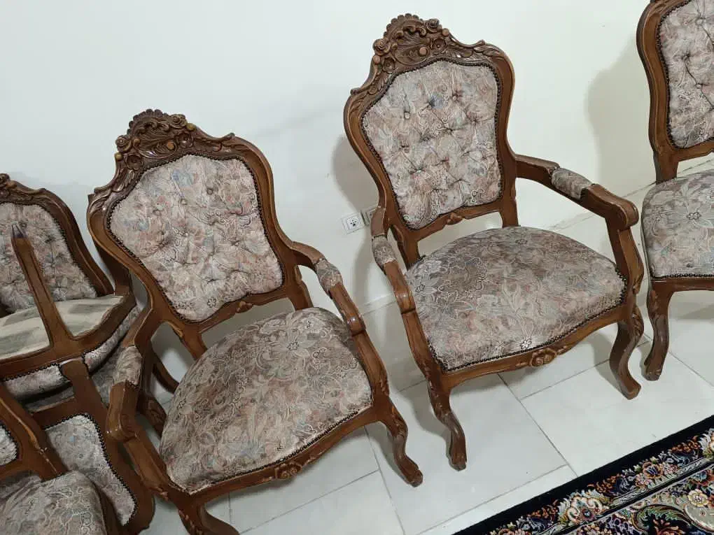 مبل سلطنتی|مبلمان خانگی و میز عسلی|بومهن, |دیوار