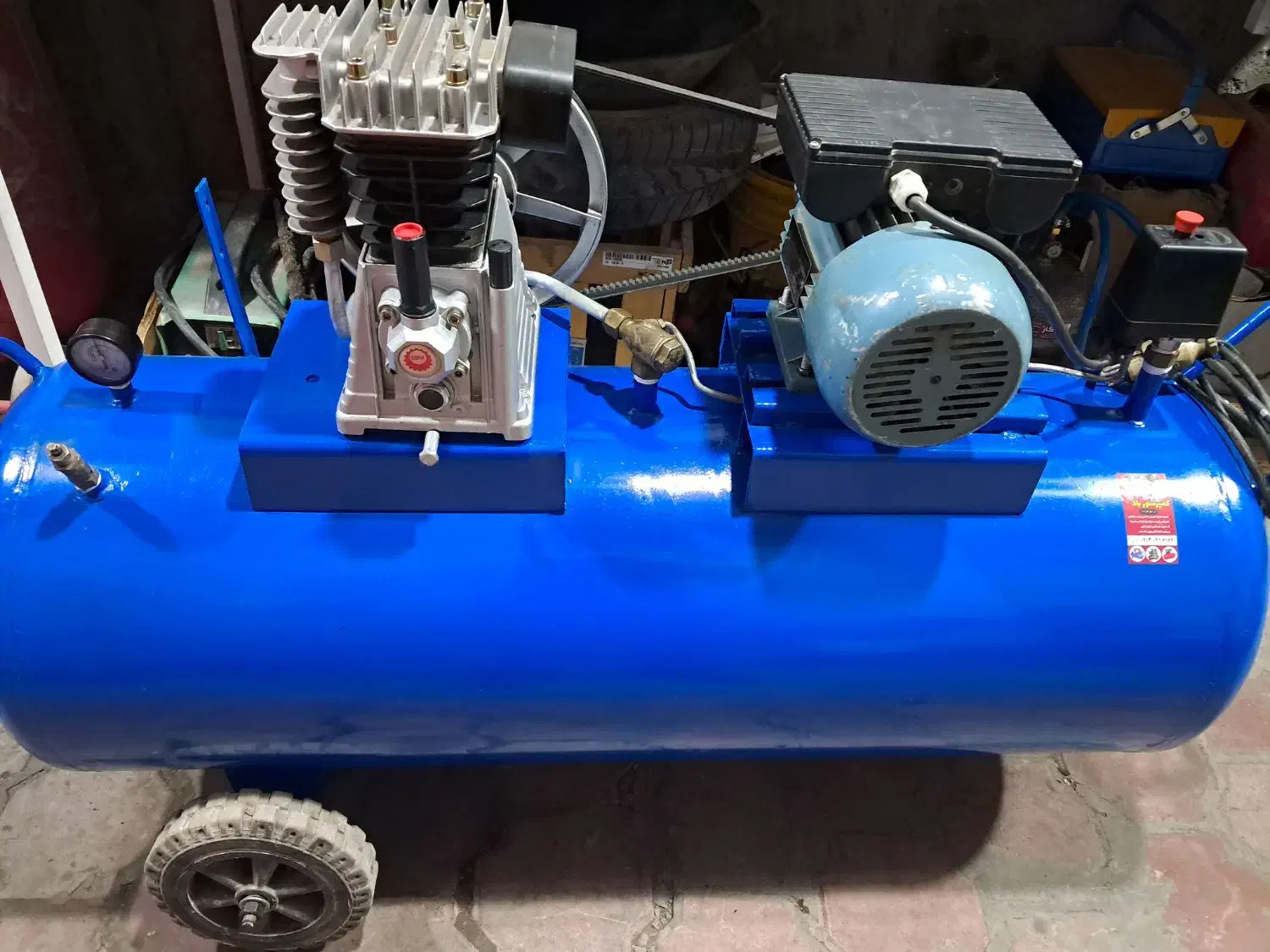 پمپ باد ۱۵۰ لیتری|ابزارآلات|کاشان, باغ ماجد|دیوار