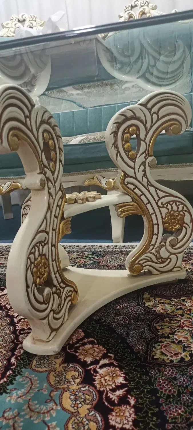 میز جلو مبلی راش|مبلمان خانگی و میز عسلی|شاندیز, |دیوار