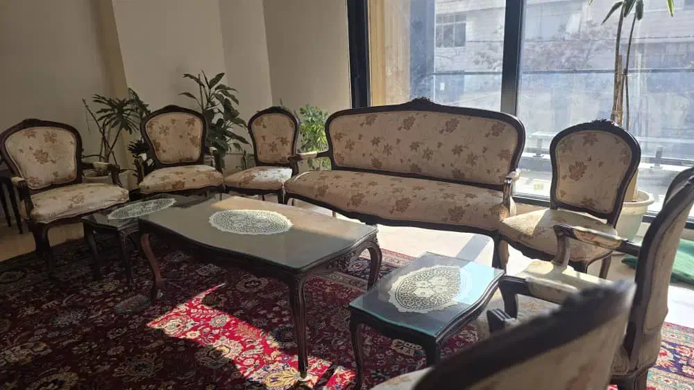 مبلمان استیل با میز ناهارخوری|مبلمان خانگی و میز عسلی|تهران, شهرک آزمایش|دیوار