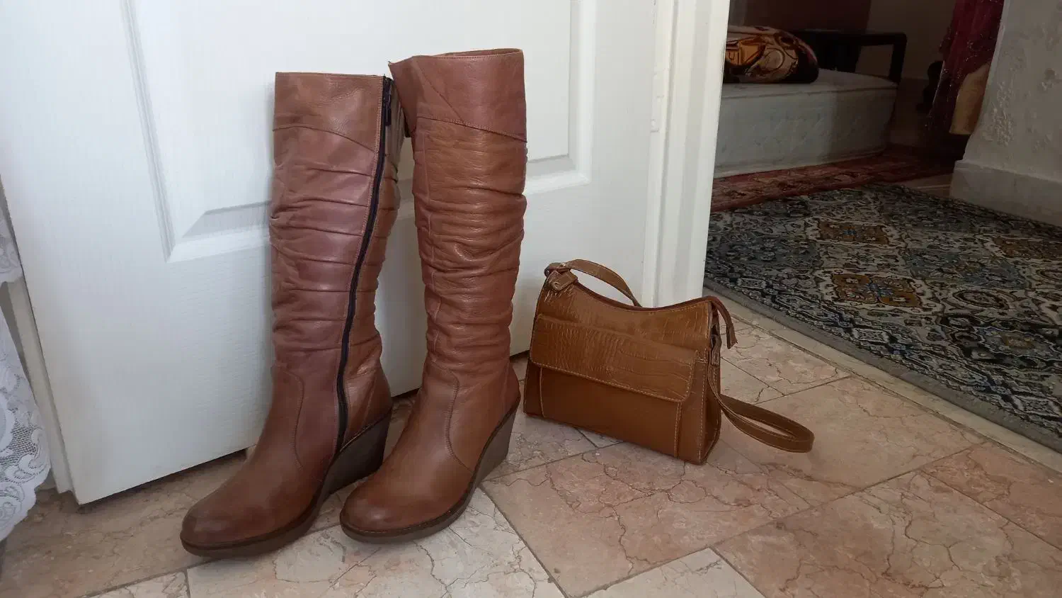 بوت چرم ایتالیایی و کیف مارک villager در حد نو|کیف، کفش، کمربند|تهران, توحید|دیوار