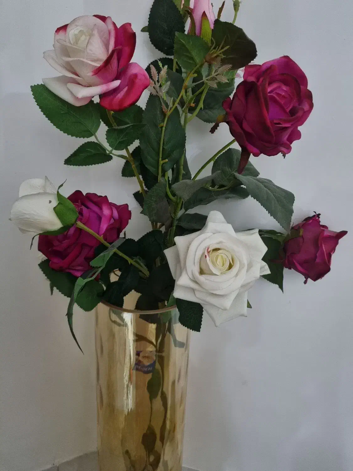 گل و گلدان شیشه ای|گل مصنوعی|رشت, دیانتی|دیوار