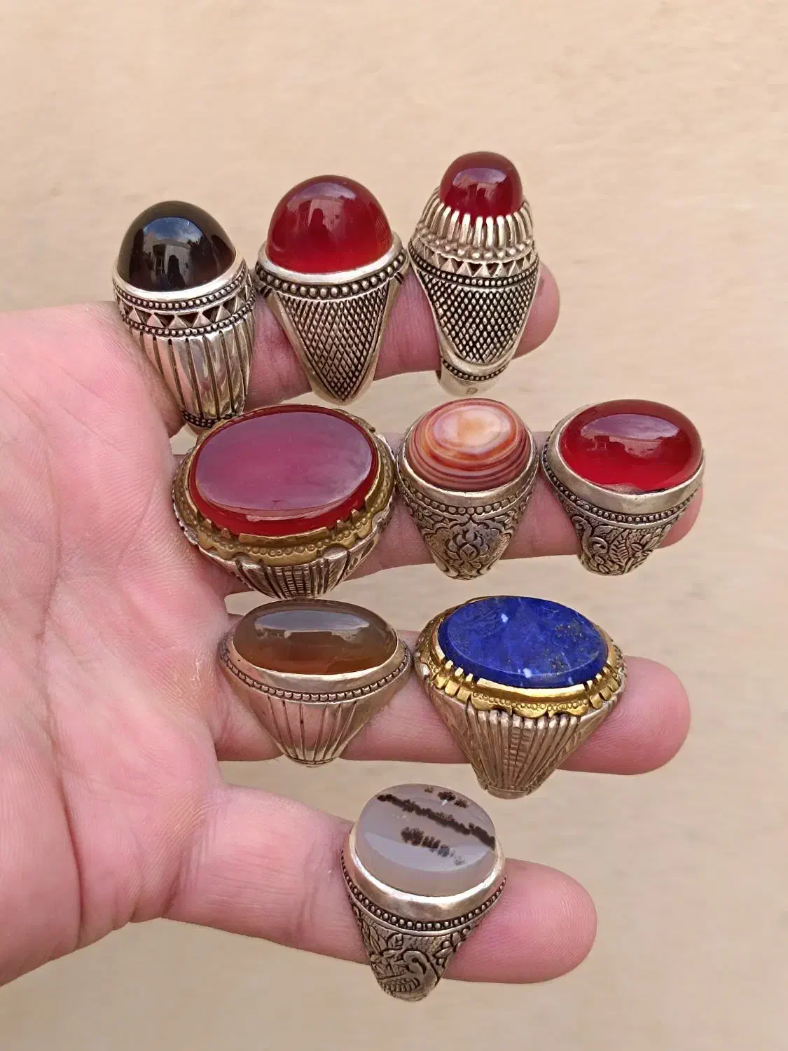 انگشتر های نقره تبریزی|جواهرات|اصفهان, پوریای ولی|دیوار