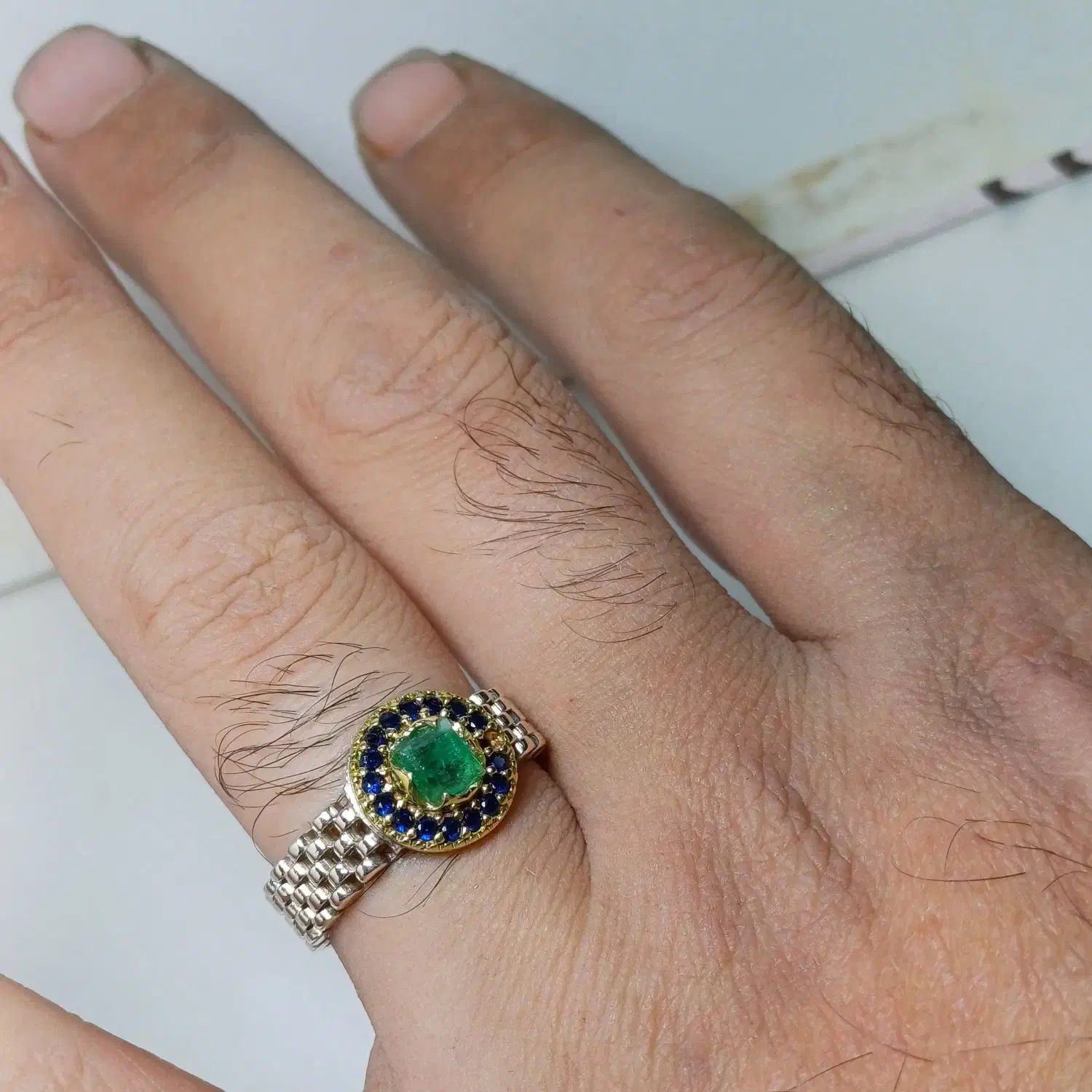 انگشتر نقره زمرد پنجشیر افغانستان طبیعی|جواهرات|تهران, امام زاده حسن|دیوار