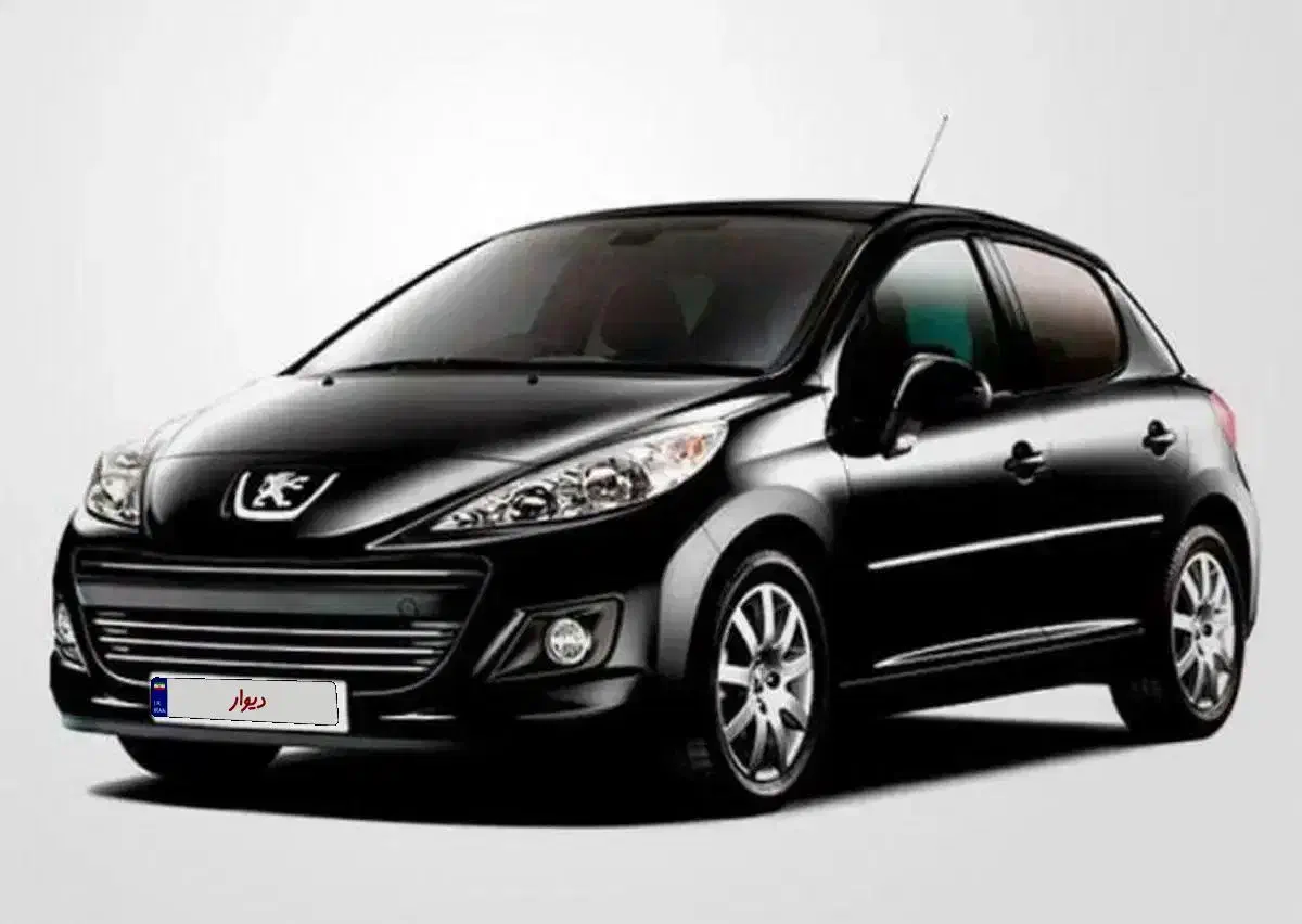 207 مشکی سقف شیشه ای|خودرو سواری و وانت|شیراز, کاراندیش|دیوار