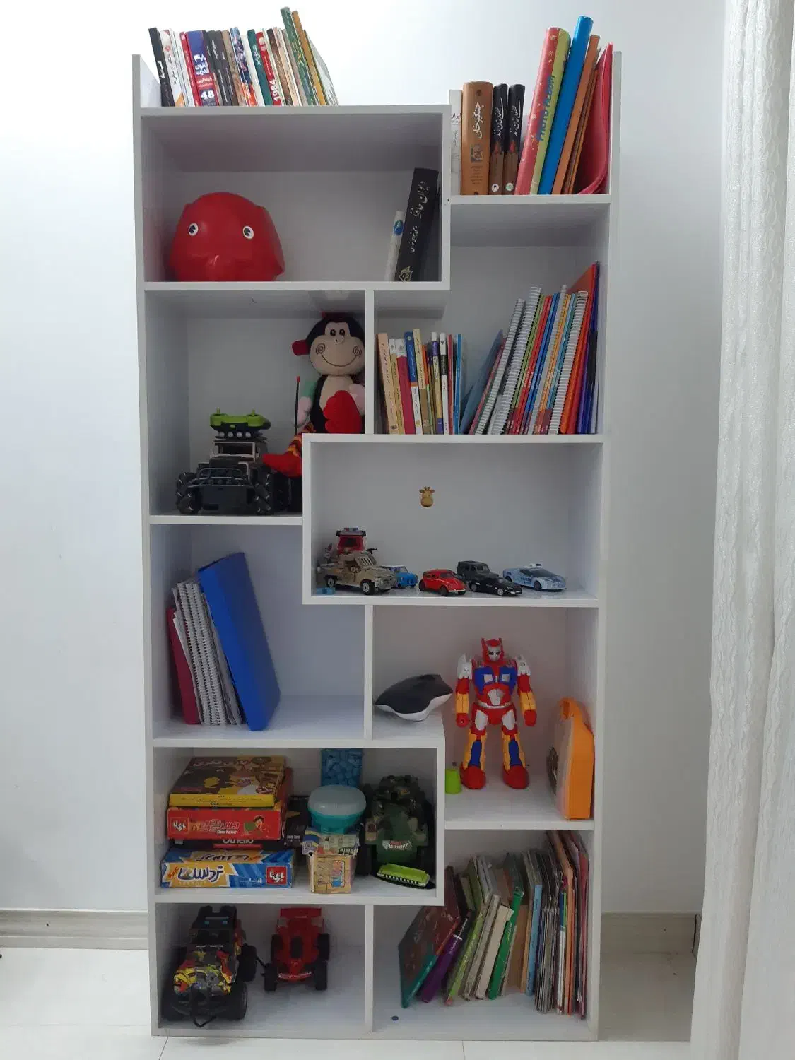 کتابخانه و بوفه|کتابخانه، شلف، قفسه‌های دیواری|شیراز, آزادگان|دیوار