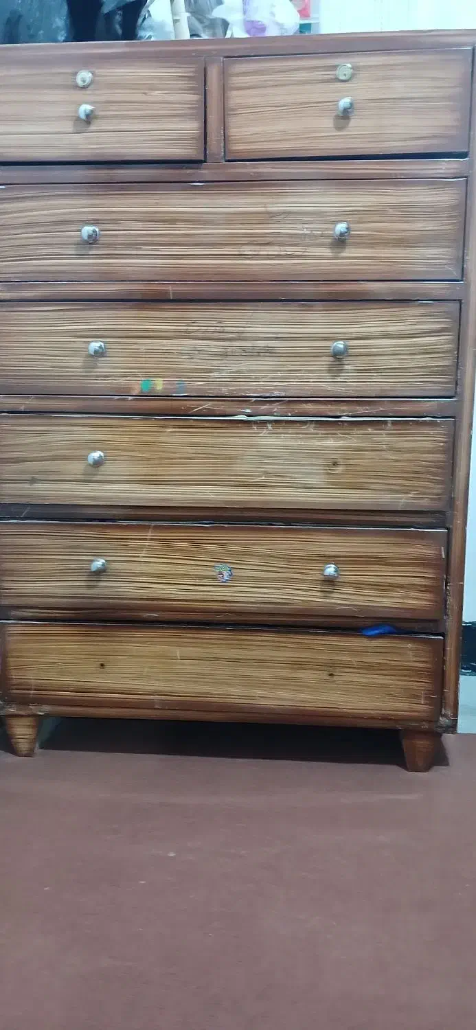 دراور 7کشو  کار کرده بفروش می‌رسد|جاکفشی، کمد، دراور|ایذه, |دیوار