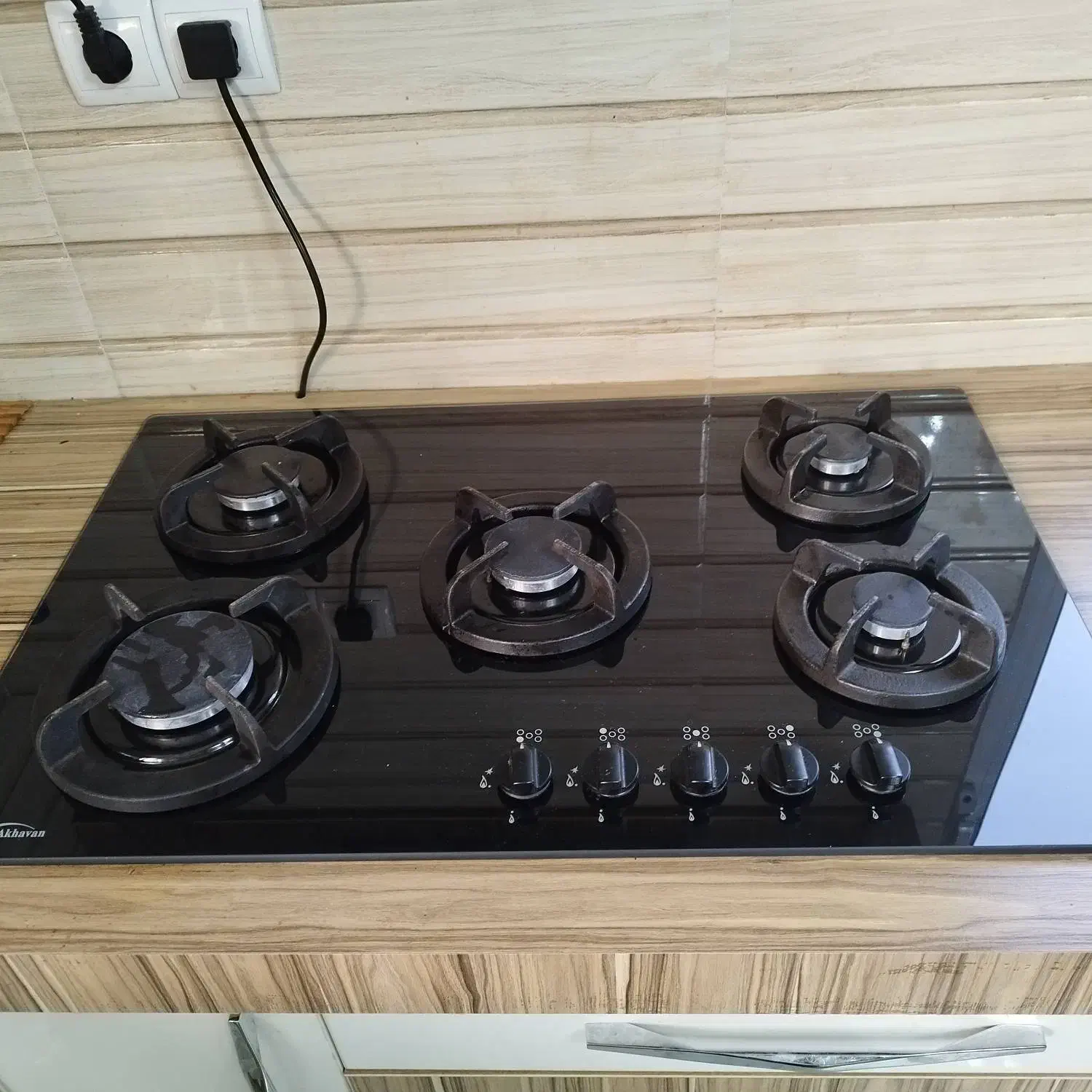 گاز شیشه‌ای رومیزی و سینک ایتالیایی در حد نو|اجاق گاز و لوازم برقی پخت‌وپز|سمنان, |دیوار