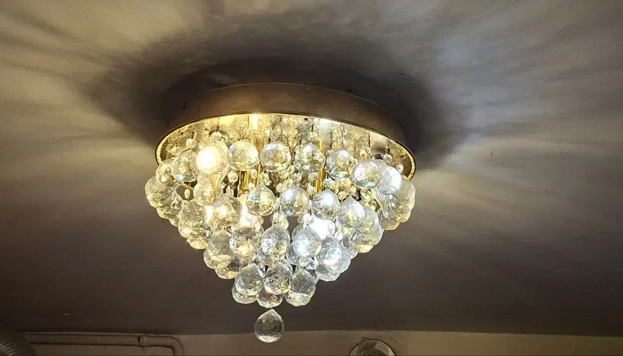 لوستر کریستالی LED دار|لوستر و چراغ آویز|مشهد, میعاد (شهرک غرب)|دیوار