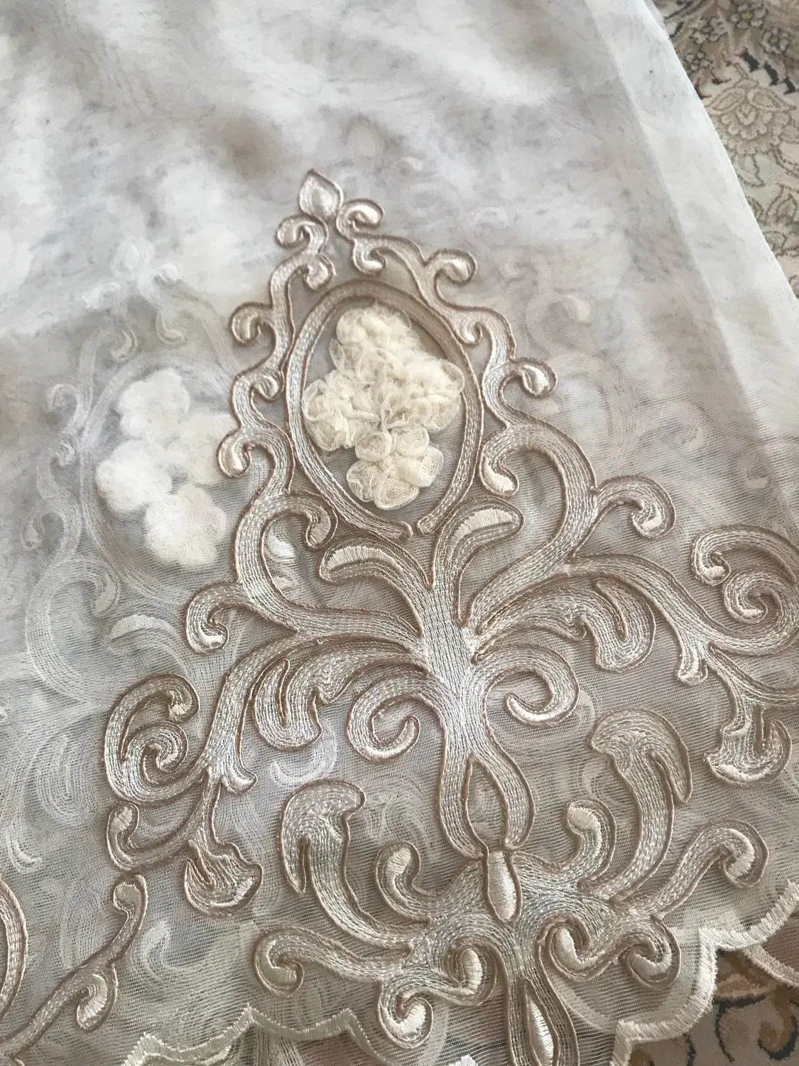 پرده گیپوری کارشده|پرده، رانر، رومیزی|اردبیل, |دیوار