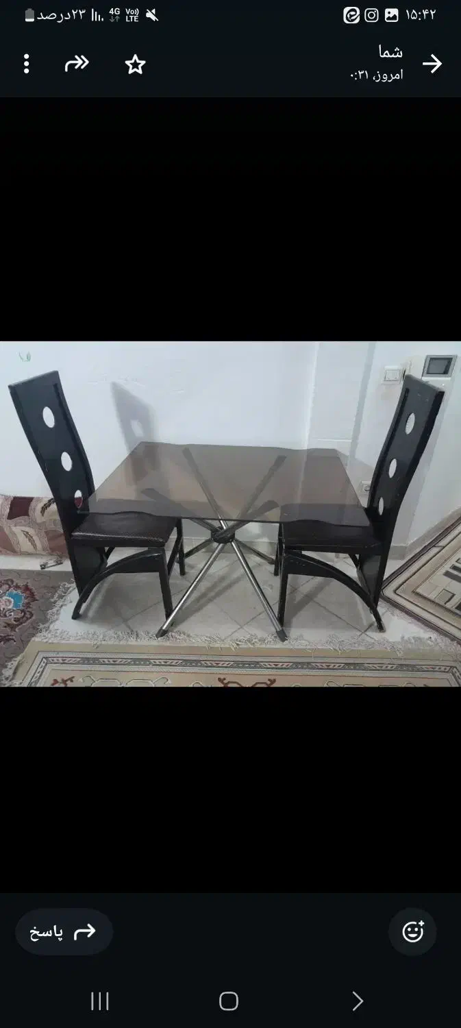 میز صبحانه خوری دو نفره|میز و صندلی غذاخوری|کازرون, |دیوار