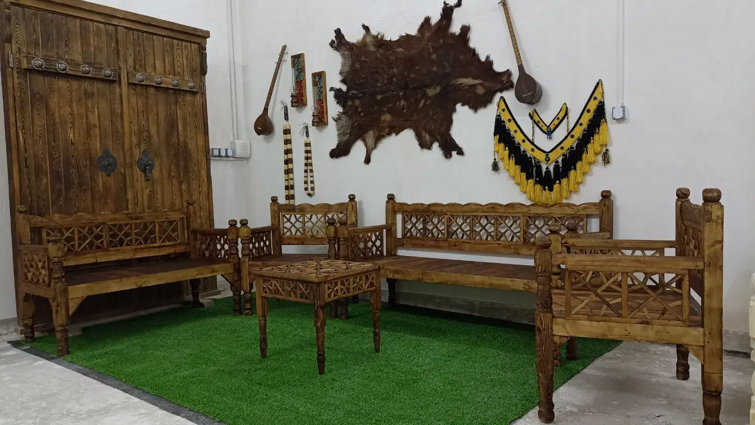 ست مبلی هفت نفره سنتی|مبلمان خانگی و میز عسلی|قم, علی آباد|دیوار