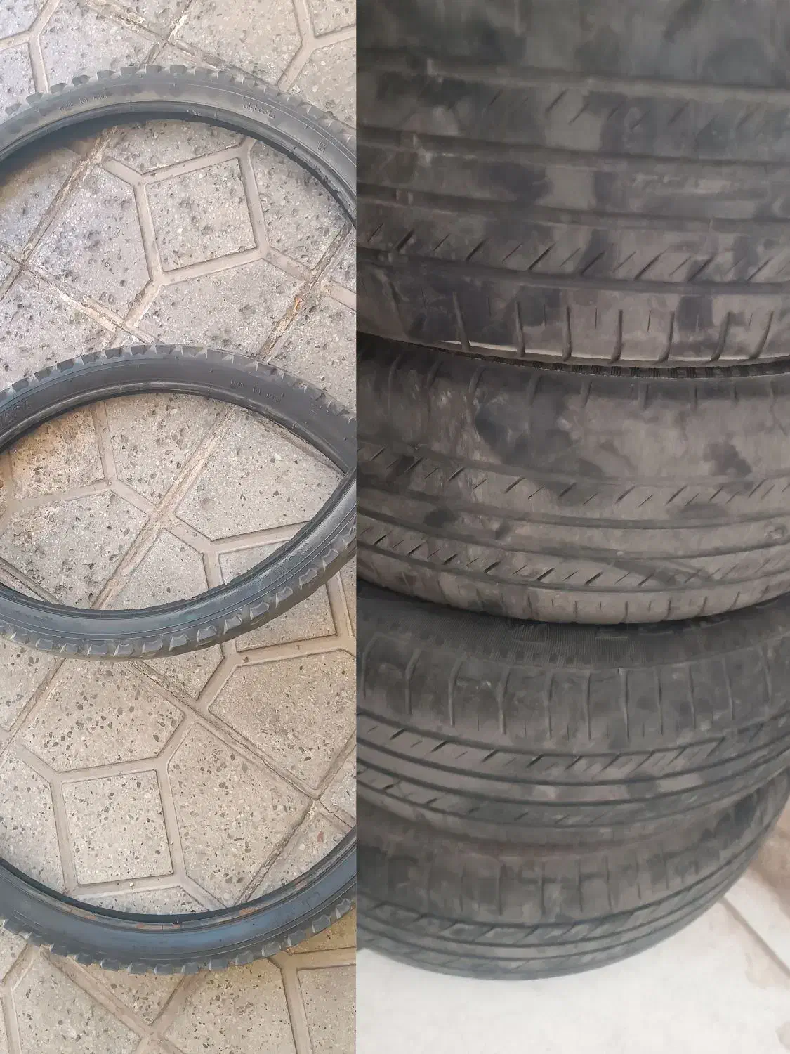 لاستیک دوچرخه 26 و ماشین|دوچرخه، اسکیت، اسکوتر|بیرجند, |دیوار