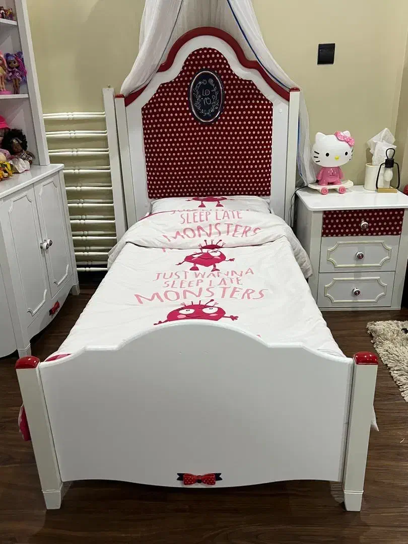 سرویس خواب دخترانه|تخت و سرویس خواب|امیدیه, |دیوار