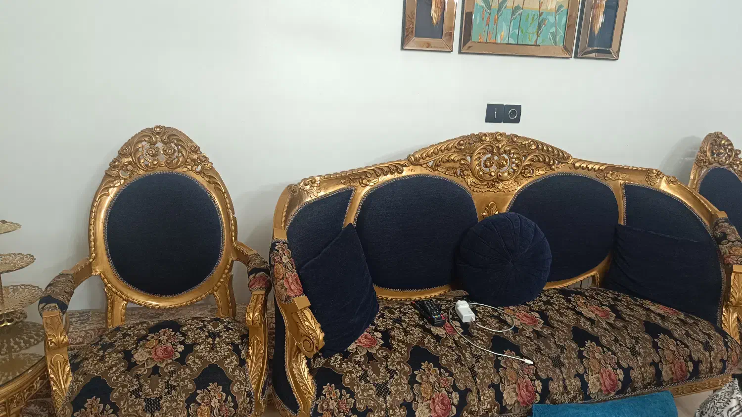 مبل 9 نفره سلطنتی|مبلمان خانگی و میز عسلی|پاکدشت, پاکدشت (مامازند)|دیوار