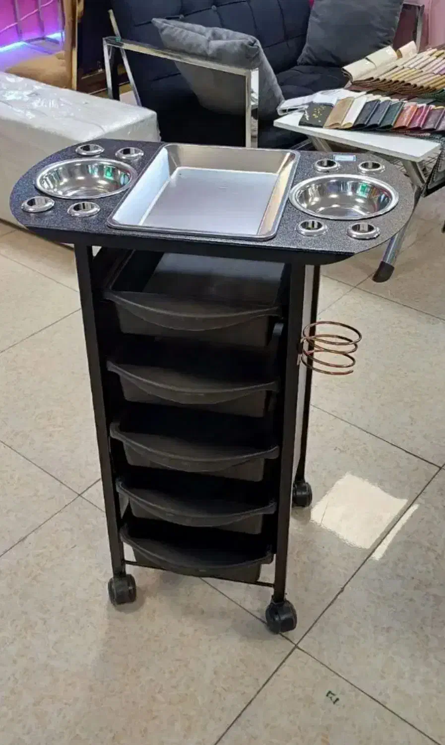 ترولی ایکیا/تخت اپیلاسیون مدل چمدانی/دستگاه بخور|آرایشگاه و سالنهای زیبایی|قروه, |دیوار