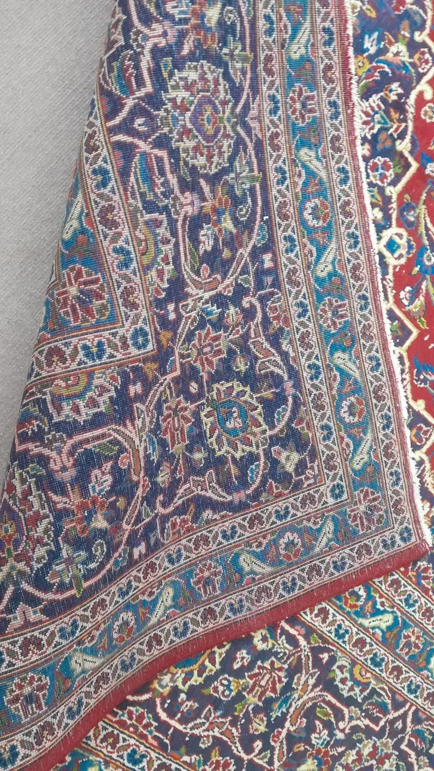 ۲ تخته فرش دستباف کاشان به قیمت ارزون|فرش|اردبیل, |دیوار