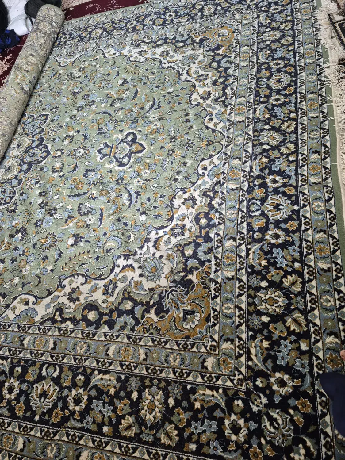 فرش ۱۲ متری نخ|فرش|دزفول, |دیوار