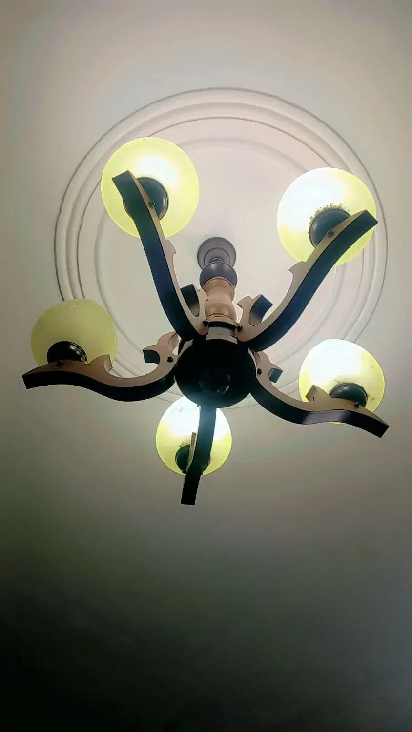 دو عدد لوستر|لوستر و چراغ آویز|کنگاور, |دیوار