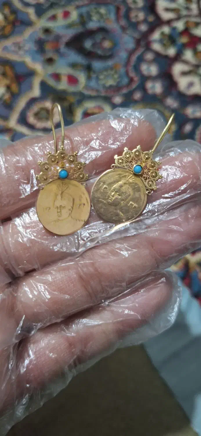 گوشواره طلاعتیقه|جواهرات|چناران, |دیوار