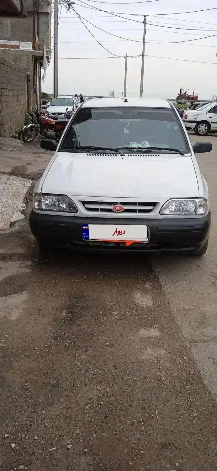 پراید سفید۹۲دوگانه دست|خودرو سواری و وانت|گالیکش, |دیوار