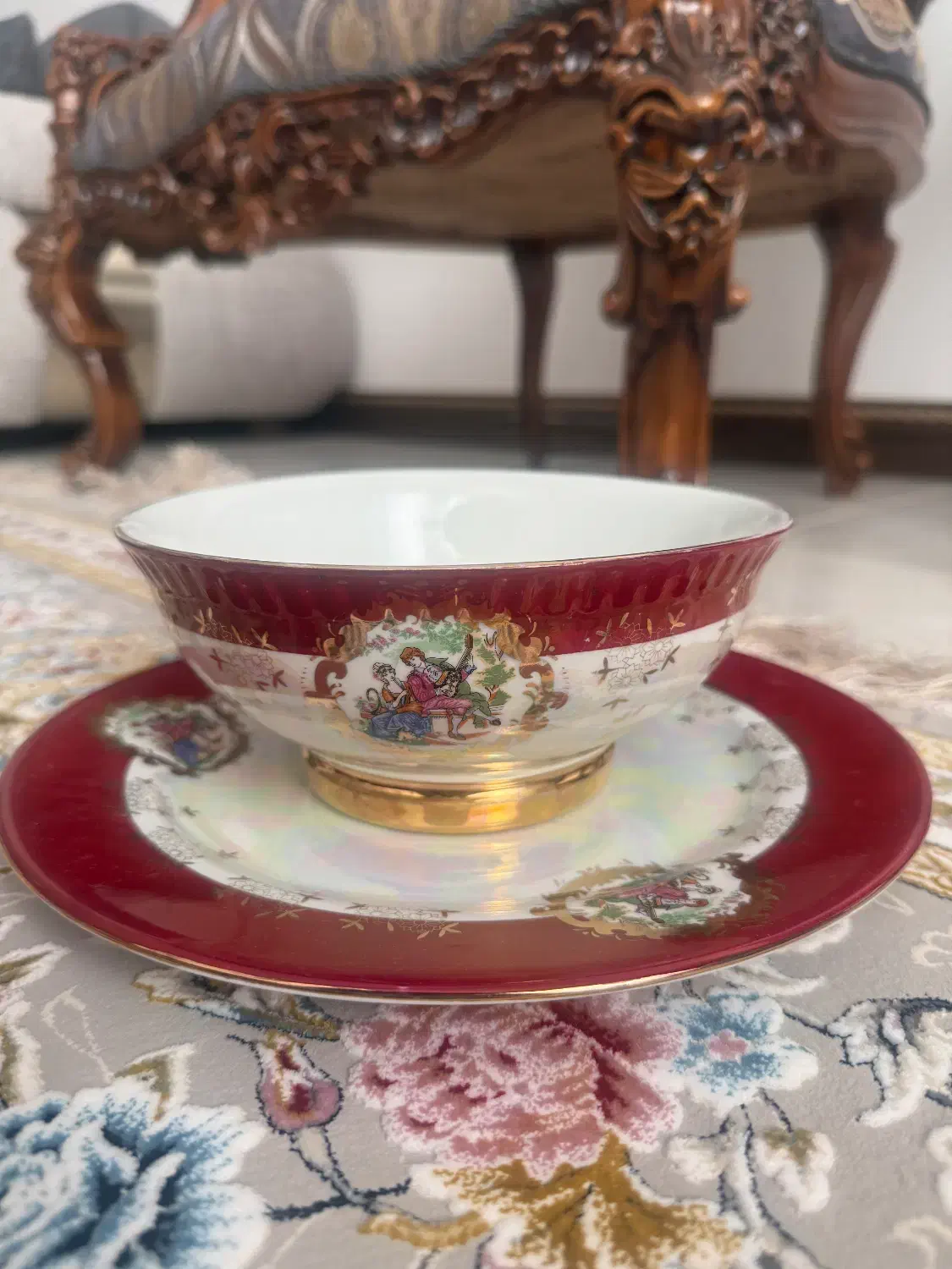 کاسه قدیمی چینی|کلکسیون اشیاء عتیقه|قم, زنبیل آباد|دیوار