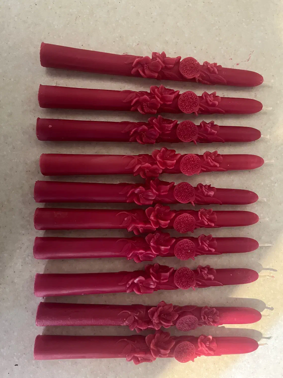 شمع قلمی انار یلدایی تک و عمده|صنایع دستی و سایر لوازم تزئینی|تهران, منیریه|دیوار