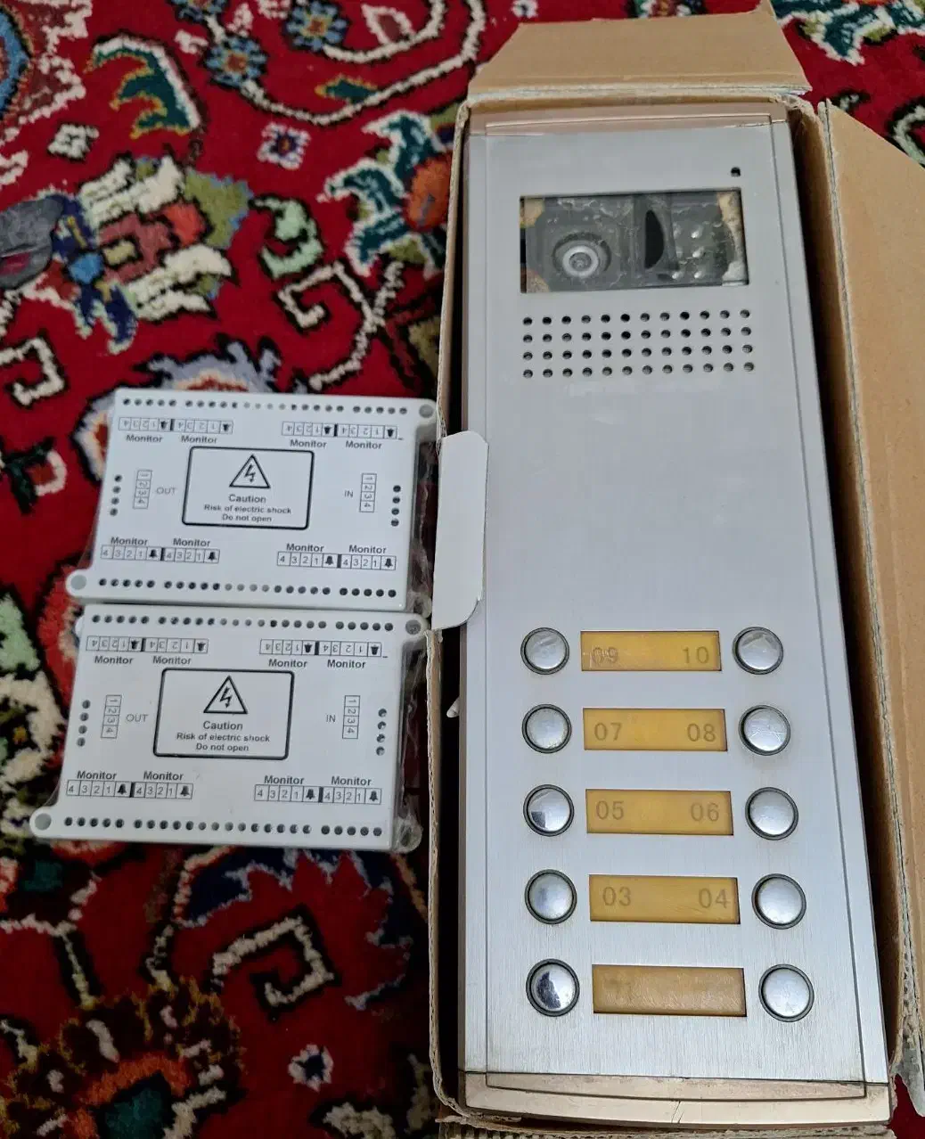 آیفون تصویری ۱۰ واحدی  با ۲ عدد سویچ برد نو|دوربین مداربسته|شیراز, فرهنگ شهر|دیوار