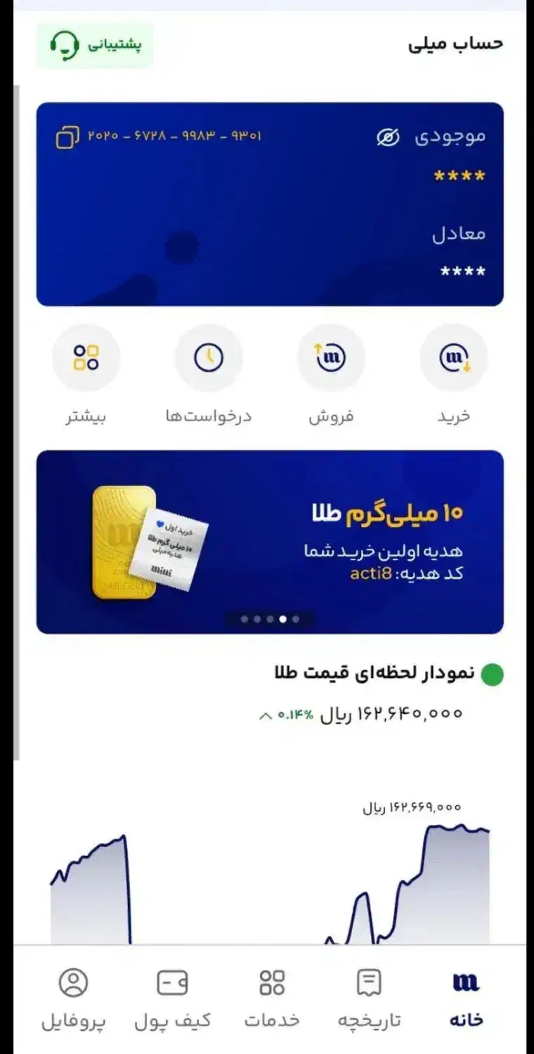 میلی.ملی گلد|کارت هدیه و تخفیف|چهاردانگه (تهران), |دیوار