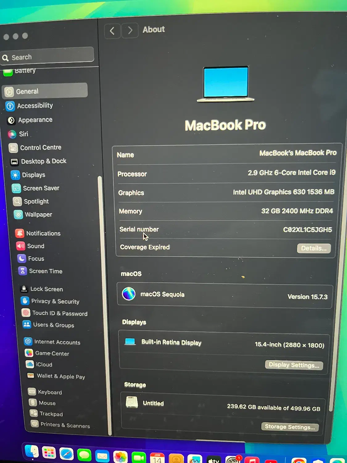 مک بوک پرو ۲۰۱۸|رایانه همراه|تهران, سعادتآباد|دیوار