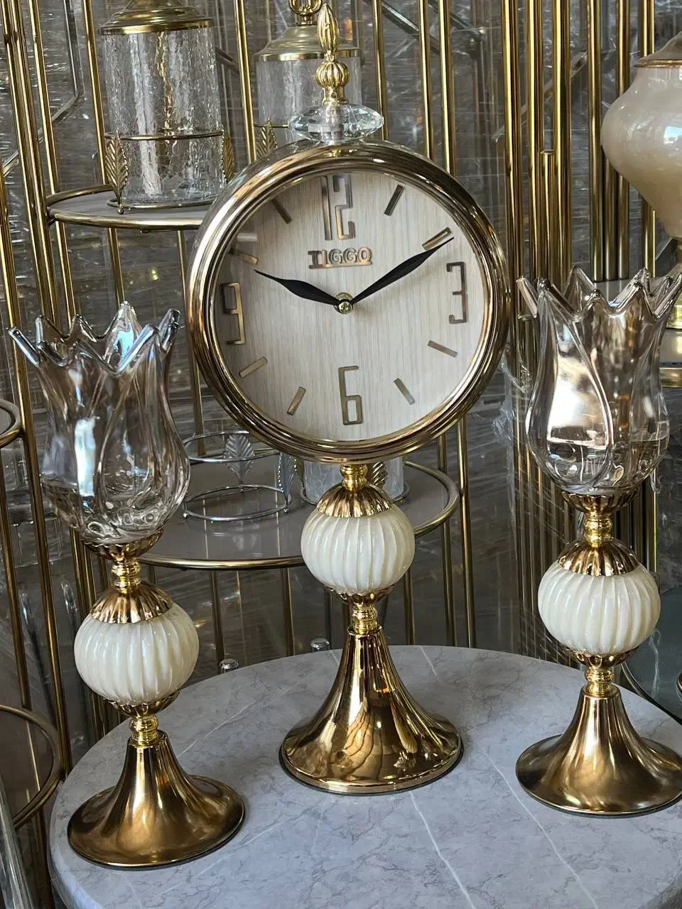 ست شمعدان و ساعت|ساعت دیواری و تزئینی|تبریز, |دیوار