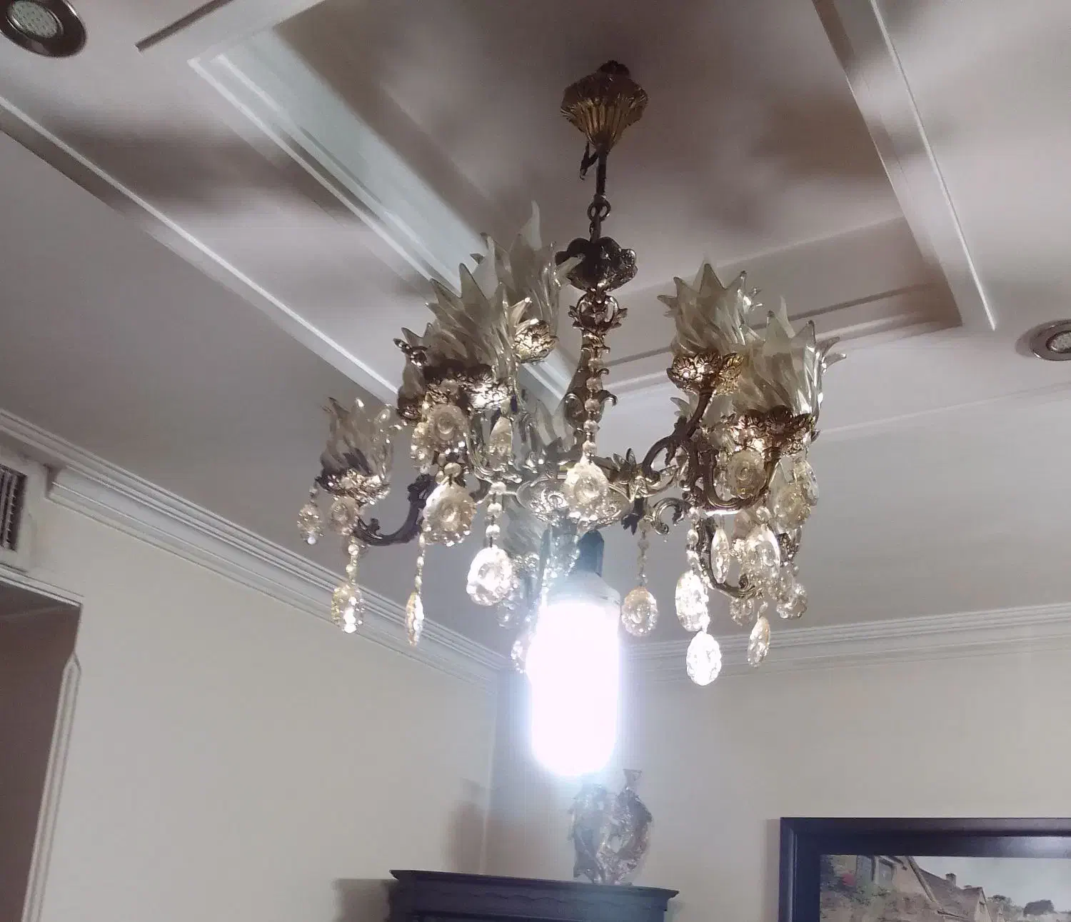 دو عدد لوستر برنز|لوستر و چراغ آویز|تهران, جی|دیوار