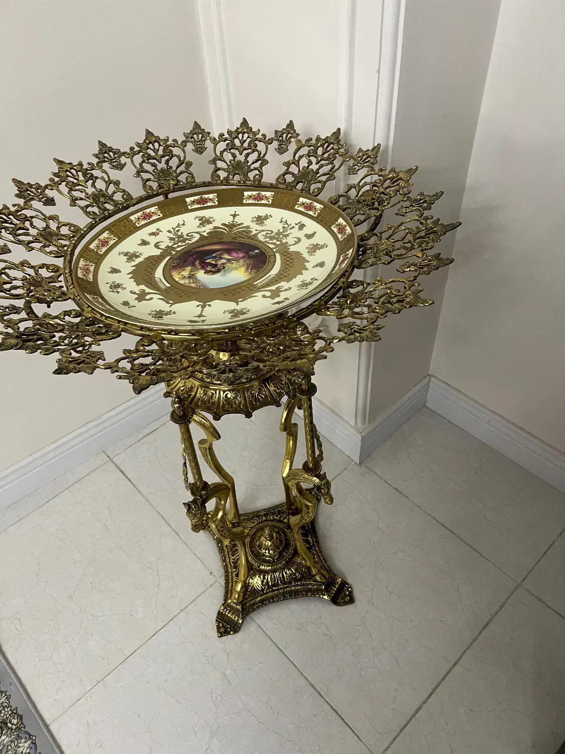 آینه و شمدان برنز|بوفه، ویترین، کنسول|بهارستان, |دیوار