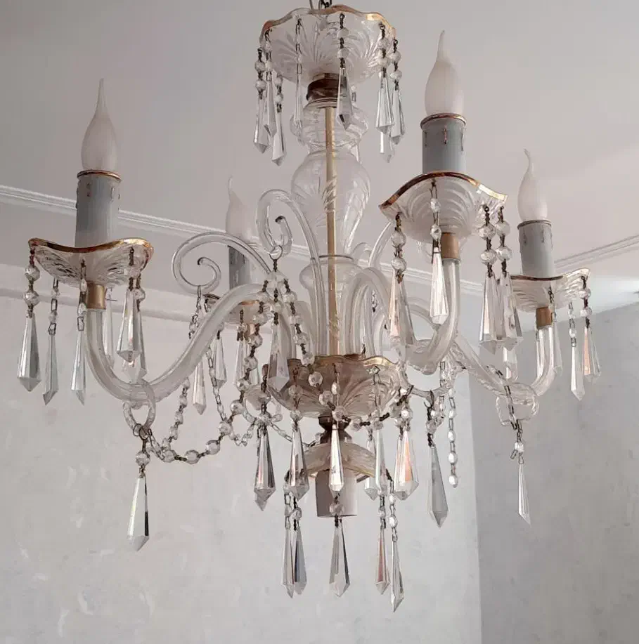 لوستر شیک 4 شاخه|لوستر و چراغ آویز|گلپایگان, |دیوار