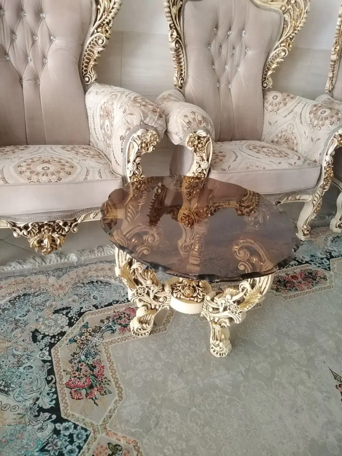 مبل سلطنتی ۹نفره|مبلمان خانگی و میز عسلی|شیراز, میانرود|دیوار