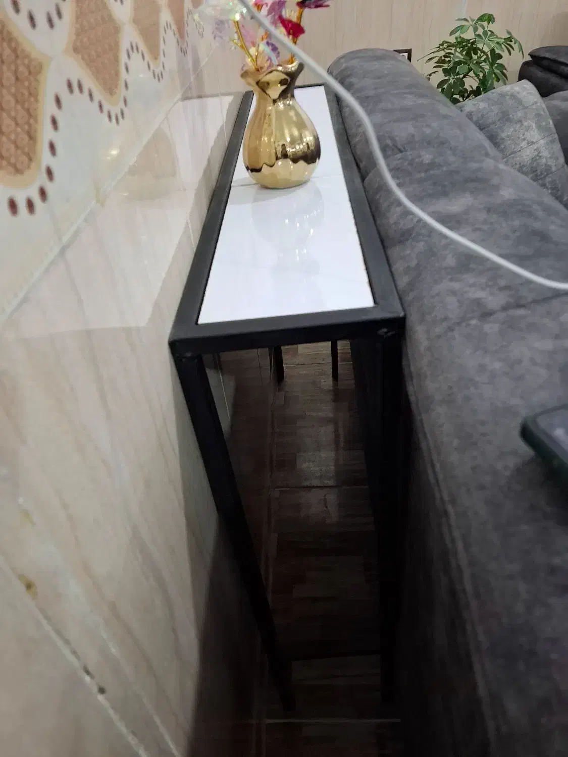 میز پشت مبلی فلزی|مبلمان خانگی و میز عسلی|سرپل ذهاب, |دیوار