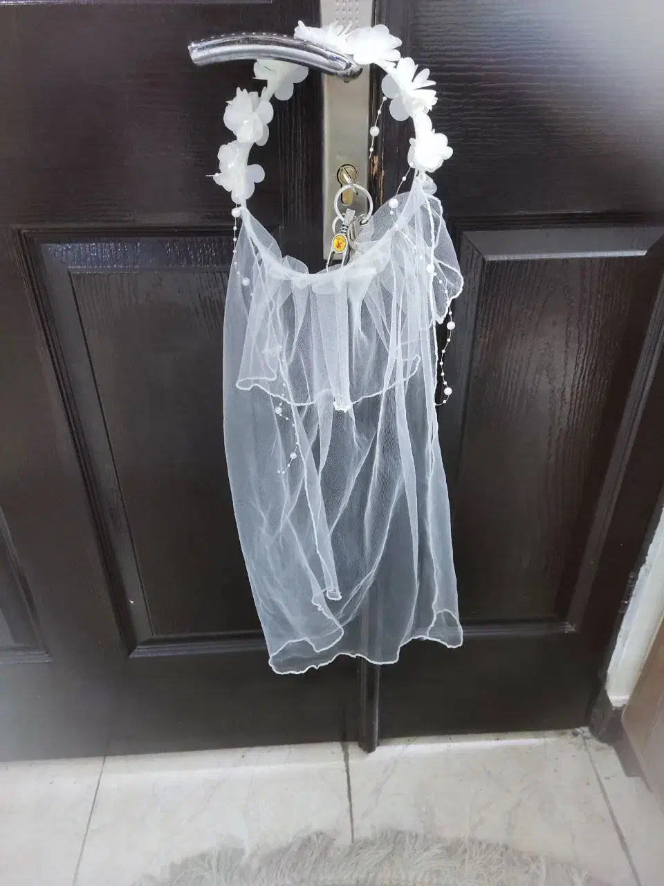 لباس عروس همراه با تور سر|کفش و لباس بچه|تنکابن, |دیوار